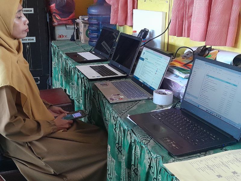Laksanakan Simulasi TKA, SD Negeri 1 Wringinanom Antisipasi Kendala.